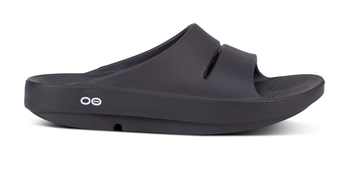 OOFOS Women's OOahh Slide Sandal - Black