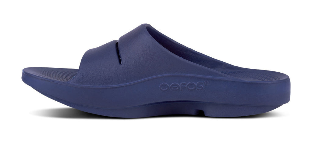 OOFOS Women's OOahh Slide Sandal - Navy
