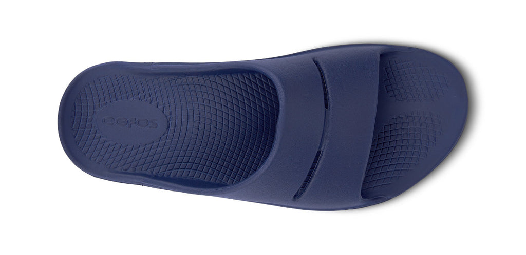OOFOS Women's OOahh Slide Sandal - Navy