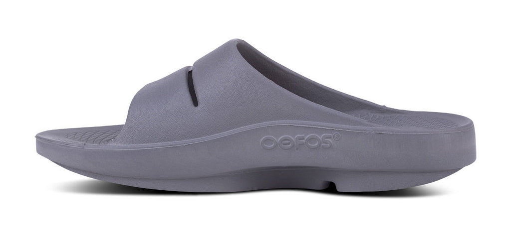 OOFOS Men's OOahh Slide Sandal - Slate