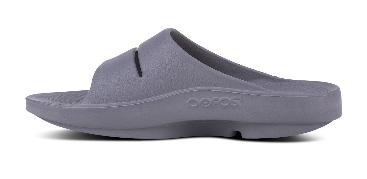 OOFOS Men's OOahh Slide Sandal - Slate