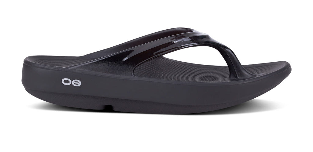 OOFOS Women's OOlala Flip-Flop Sandals - Black
