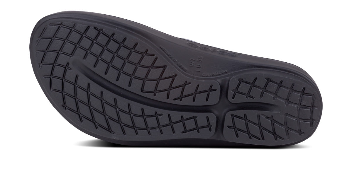 OOFOS Women's OOlala Flip-Flop Sandals - Black