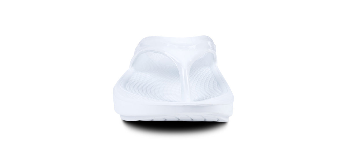 OOFOS Women's OOlala Flip-Flop Sandals - White