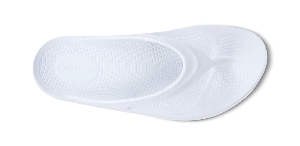 OOFOS Women's OOlala Flip-Flop Sandals - White