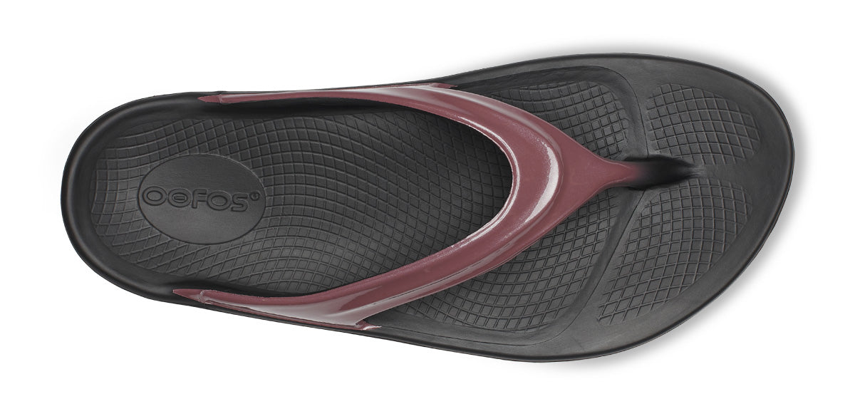 OOFOS Women's OOlala Luxe Flip-Flop Sandals - Rosewood