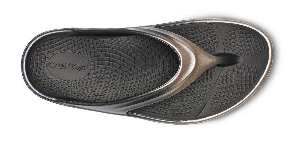 OOFOS Women's OOmega OOlala Stacked Flip-Flop Sandals - Latte Fade