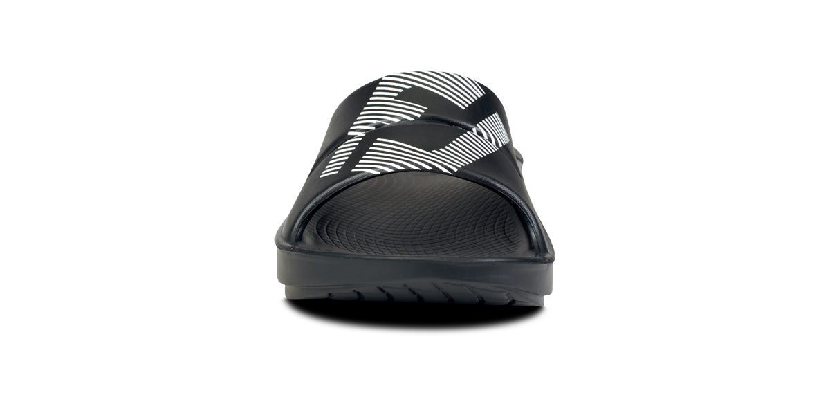 OOFOS FJ x Men's OOahh Sport Slide Sandal - Black
