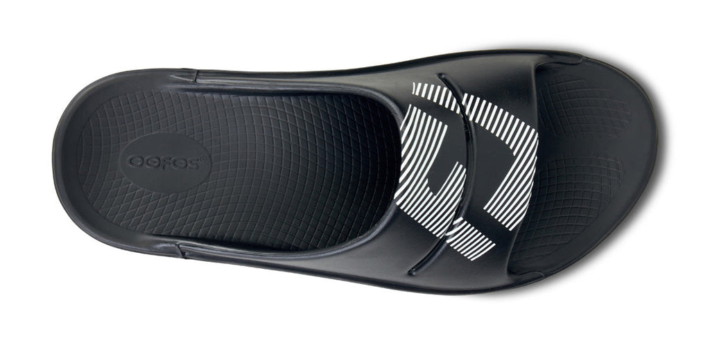 OOFOS FJ x Men's OOahh Sport Slide Sandal - Black