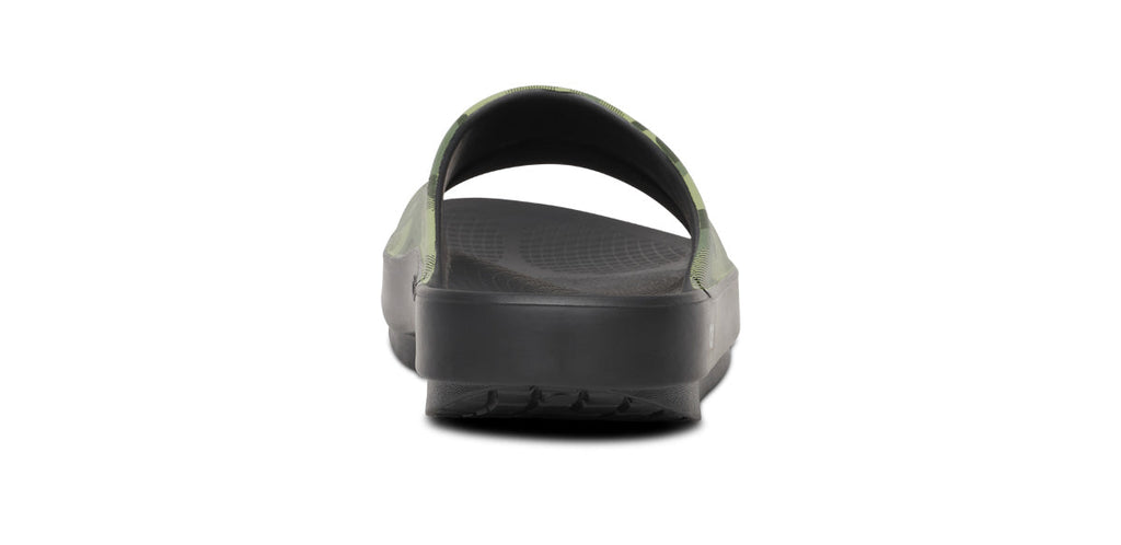 OOFOS Men's OOahh Sport Slide Sandal - Green Camo