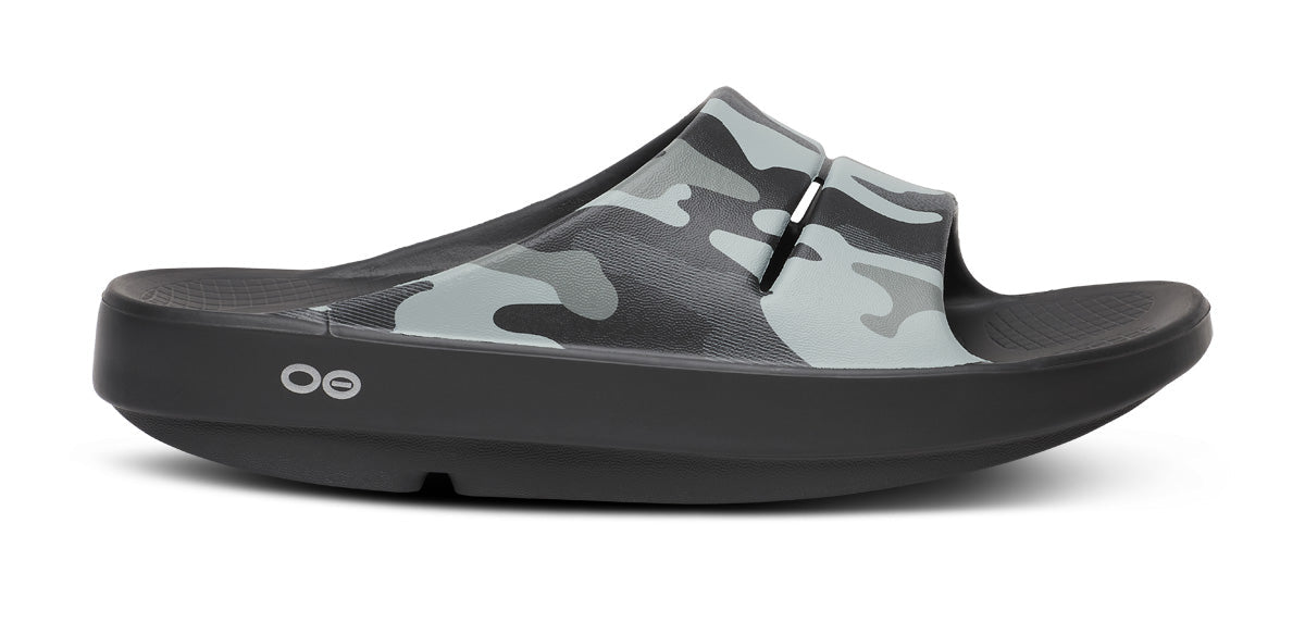 OOFOS Men's OOahh Sport Slide Sandal - Night Camo