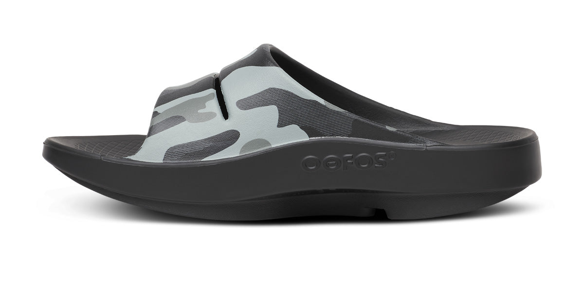 OOFOS Men's OOahh Sport Slide Sandal - Night Camo