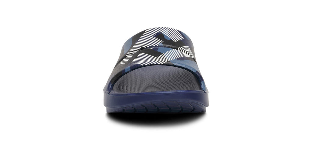 OOFOS FJ x Women's OOahh Sport Slide Sandal - Navy Camo