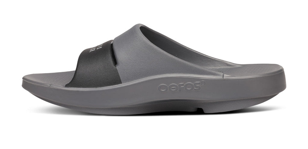 OOFOS BAUER x Women's OOahh Sport Slide Sandal - Slate