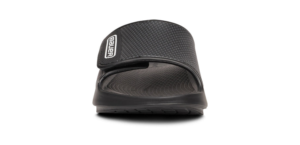 OOFOS BAUER x Women's OOahh Sport Flex Slide Sandals - Black