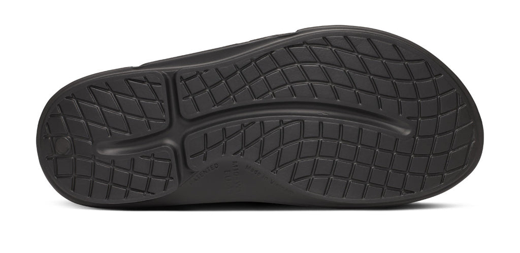 OOFOS BAUER x Men's OOahh Sport Flex Slide Sandals - Black