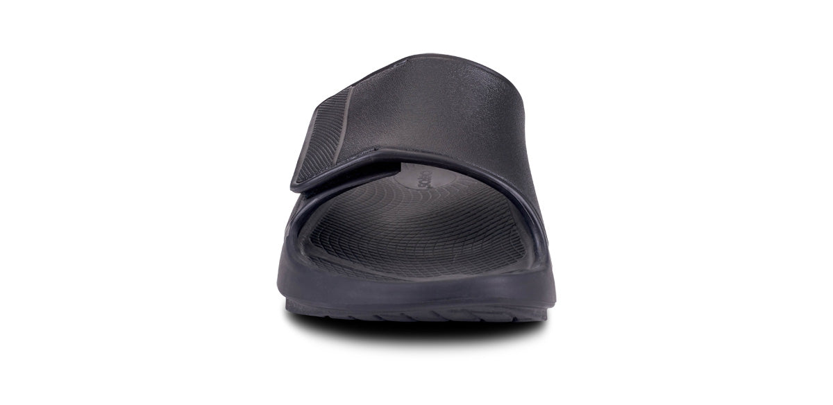OOFOS Men's OOahh Sport Flex Slide Sandals - Matte Black