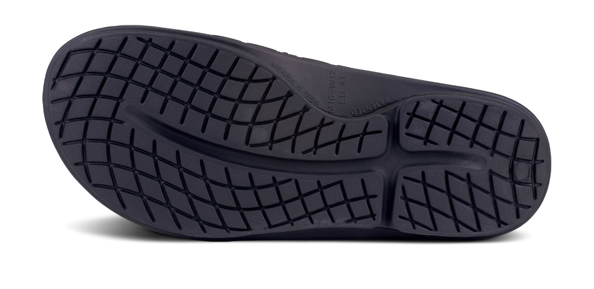 OOFOS Men's OOahh Sport Flex Slide Sandals - Matte Black