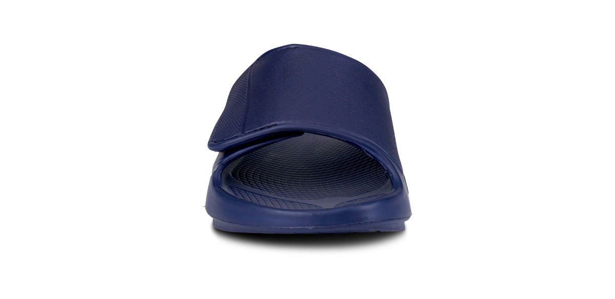 OOFOS Men's OOahh Sport Flex Slide Sandals - Navy