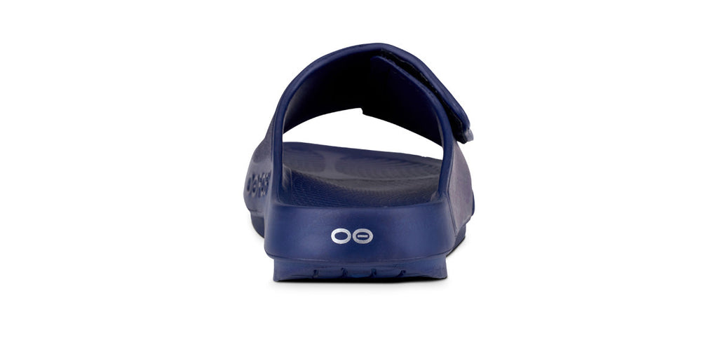 OOFOS Men's OOahh Sport Flex Slide Sandals - Navy