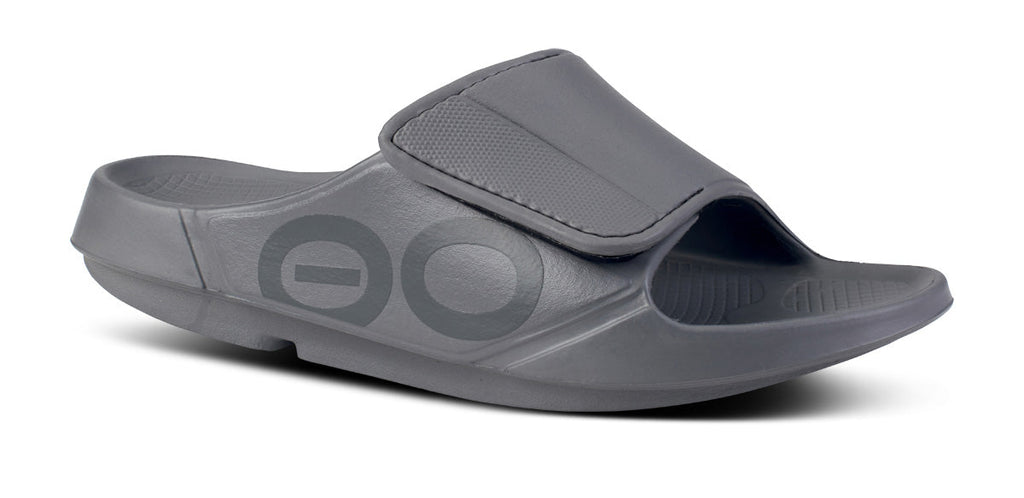 OOFOS Men's OOahh Sport Flex Slide Sandals - Slate