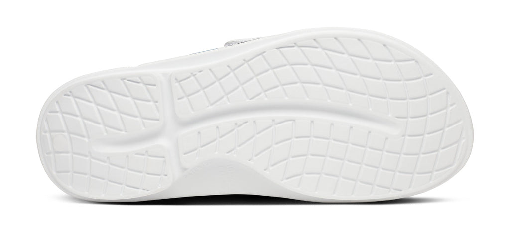 OOFOS BAUER x Women's OOahh Sport Flex Slide Sandals - White