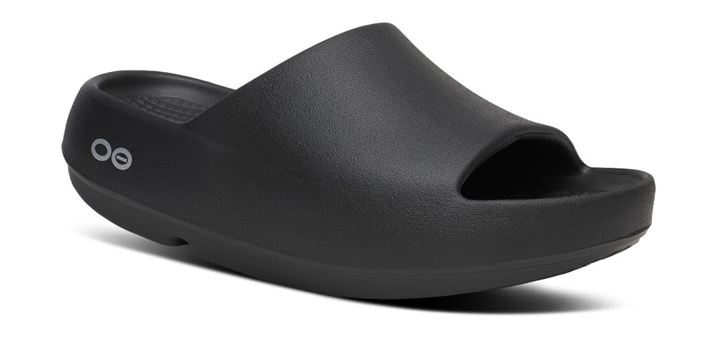 OOFOS Men's OOahh PLUS Slide Sandal - Black