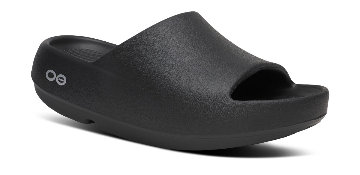 OOFOS Men's OOahh PLUS Slide Sandal - Black
