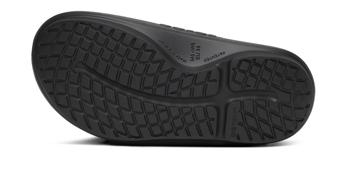 OOFOS Men's OOahh PLUS Slide Sandal - Black