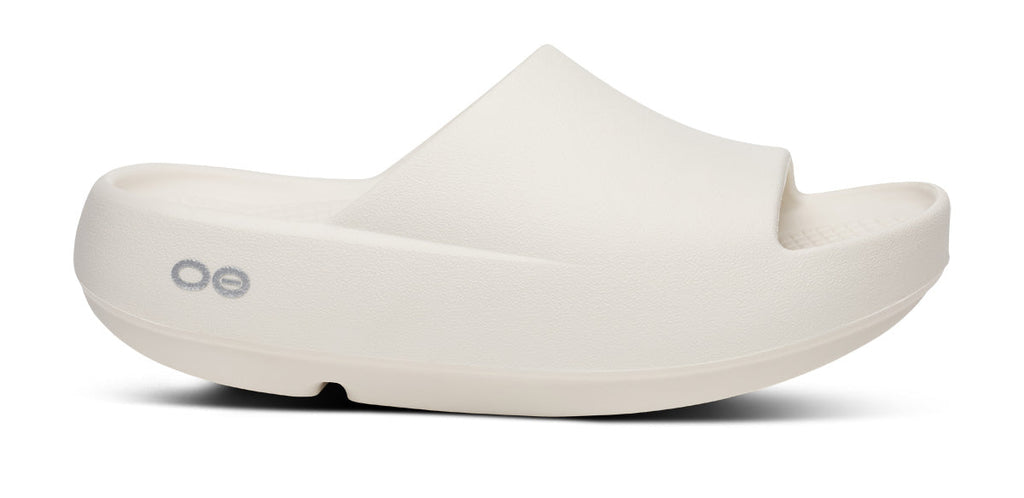 OOFOS Women's OOahh PLUS Slide Sandal - Chalk