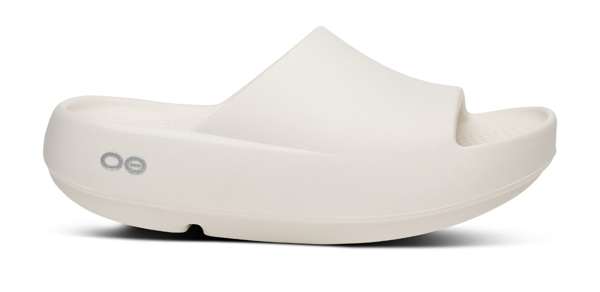 OOFOS Men's OOahh PLUS Slide Sandal - Chalk