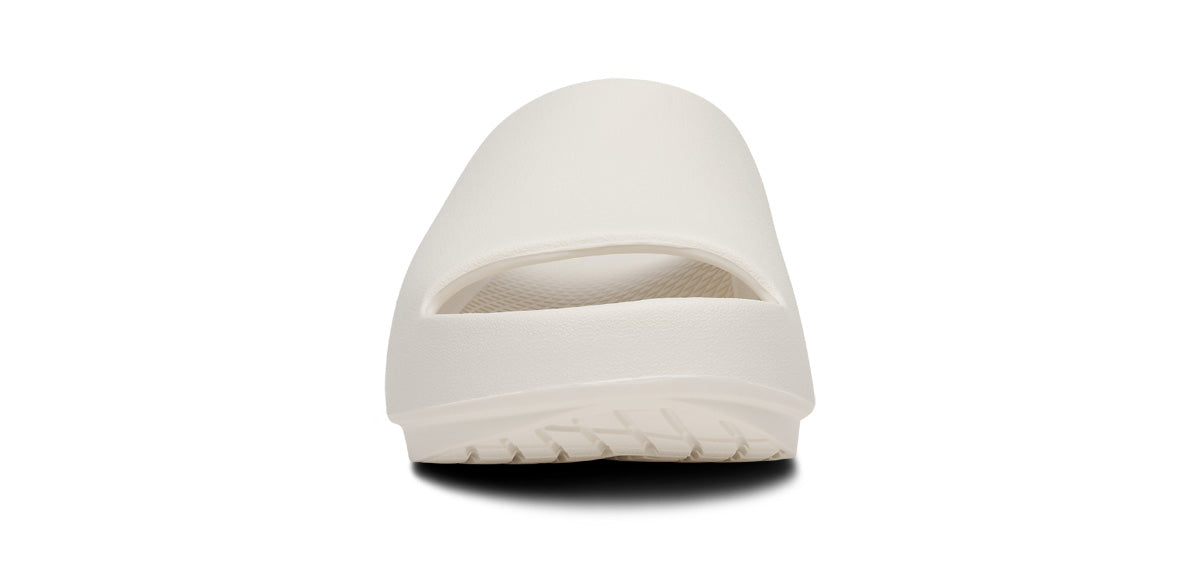 OOFOS Women's OOahh PLUS Slide Sandal - Chalk