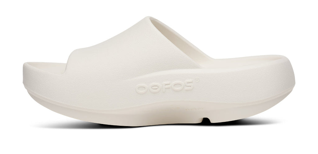 OOFOS Men's OOahh PLUS Slide Sandal - Chalk