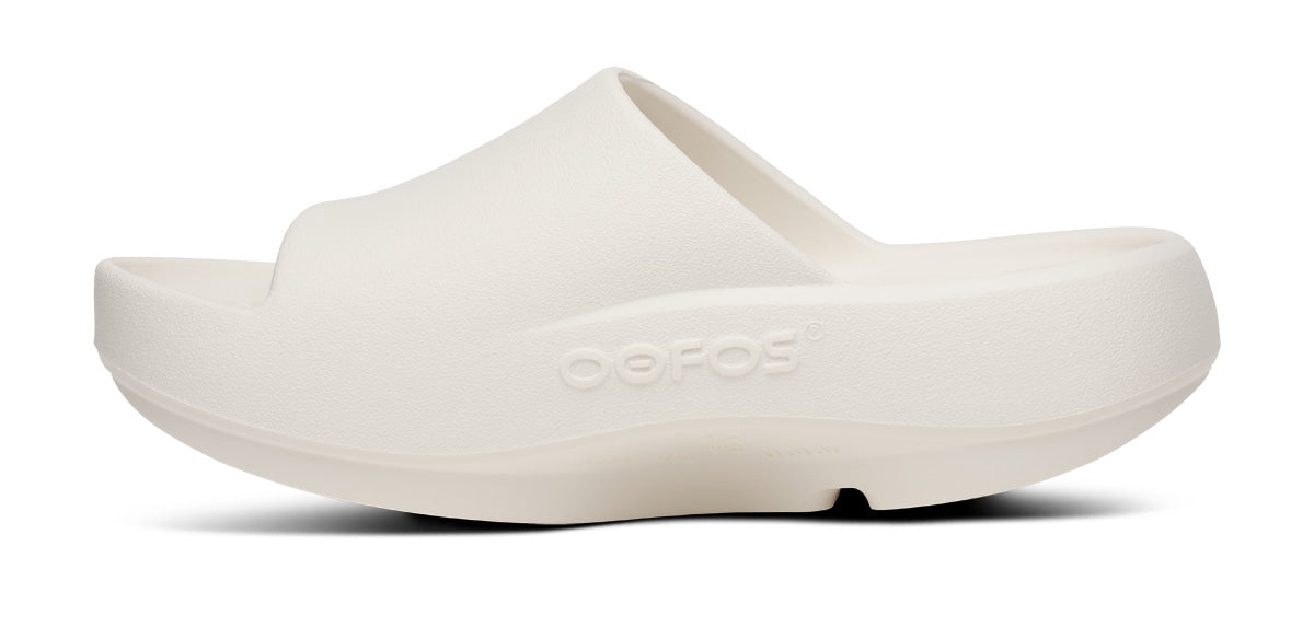 OOFOS Men's OOahh PLUS Slide Sandal - Chalk