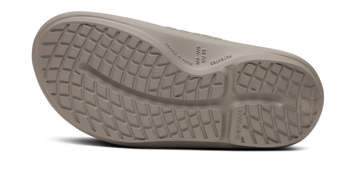 OOFOS Men's OOahh PLUS Slide Sandal - Driftwood