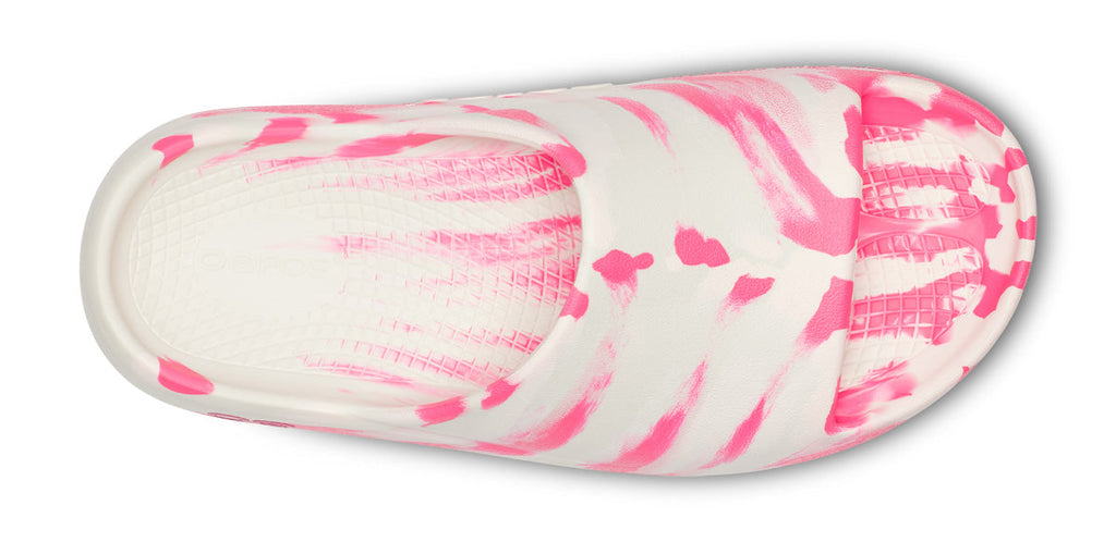 OOFOS Women's Limited Edition OOahh PLUS Slide Sandal - Project Pink