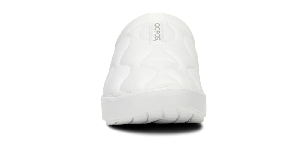 OOFOS Women's OOcoozie Thermo Mule Slippers - White