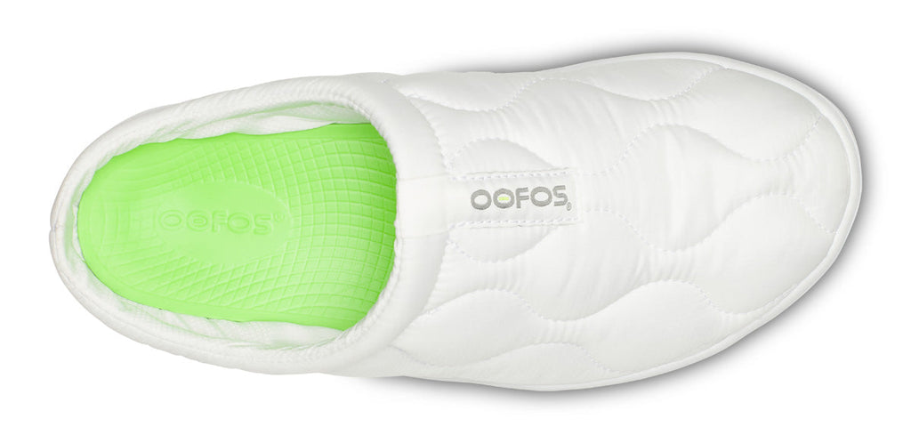 OOFOS Women's OOcoozie Thermo Mule Slippers - White