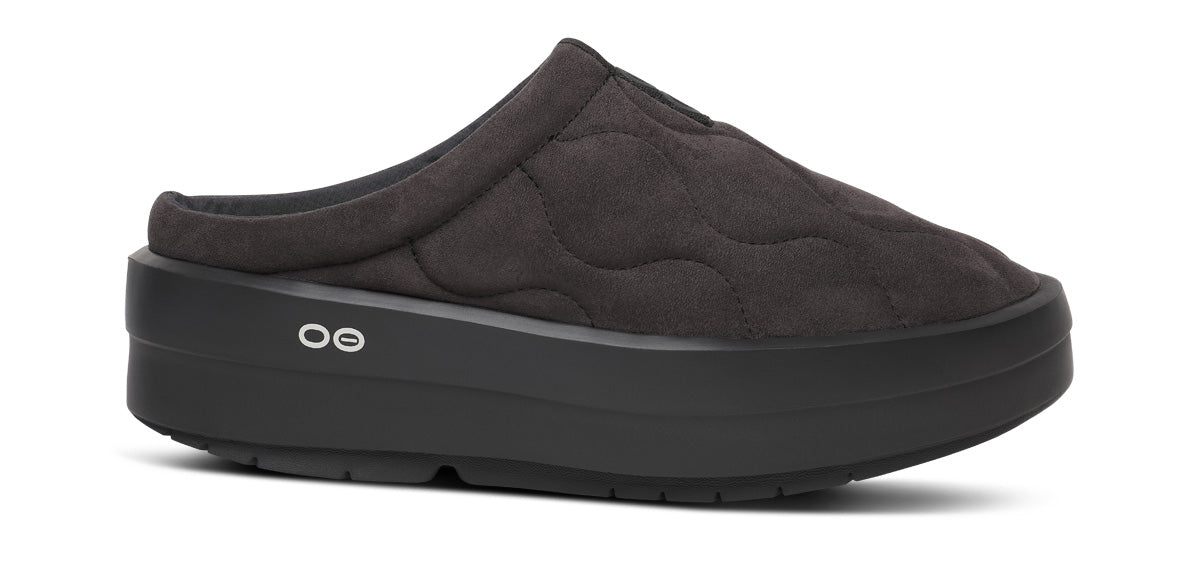 OOFOS Women's OOmega Posh Mule Slippers - Black