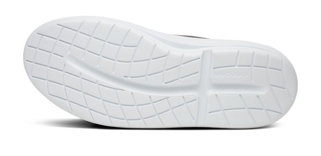 OOFOS Men's Club+ Leather Sneakers - White Black