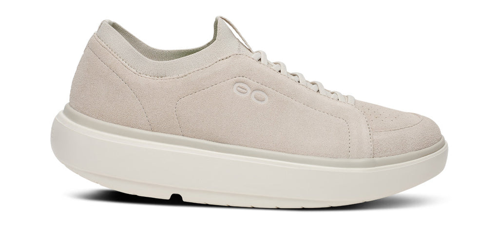 OOFOS Men's Club+ Suede Sneakers - Moonbeam
