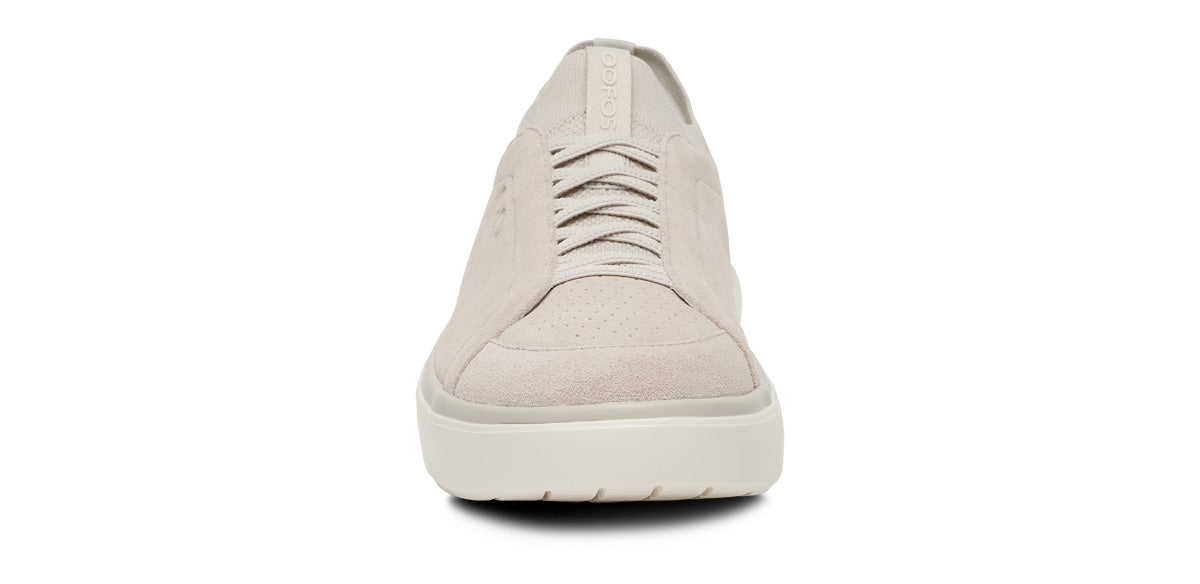 OOFOS Men's Club+ Suede Sneakers - Moonbeam