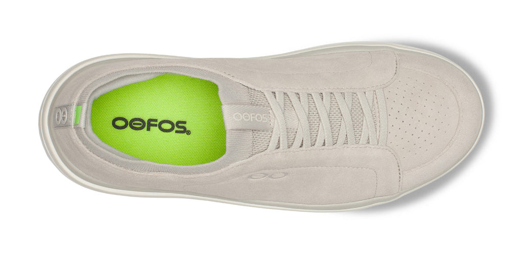 OOFOS Men's Club+ Suede Sneakers - Moonbeam