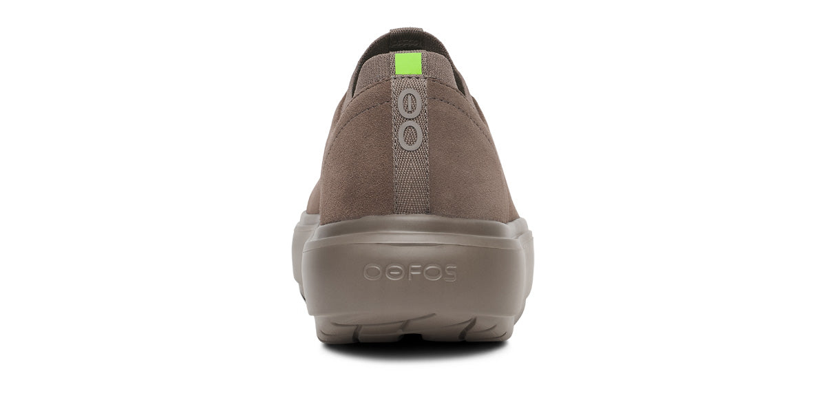 OOFOS Men's Club+ Suede Sneakers - Truffle