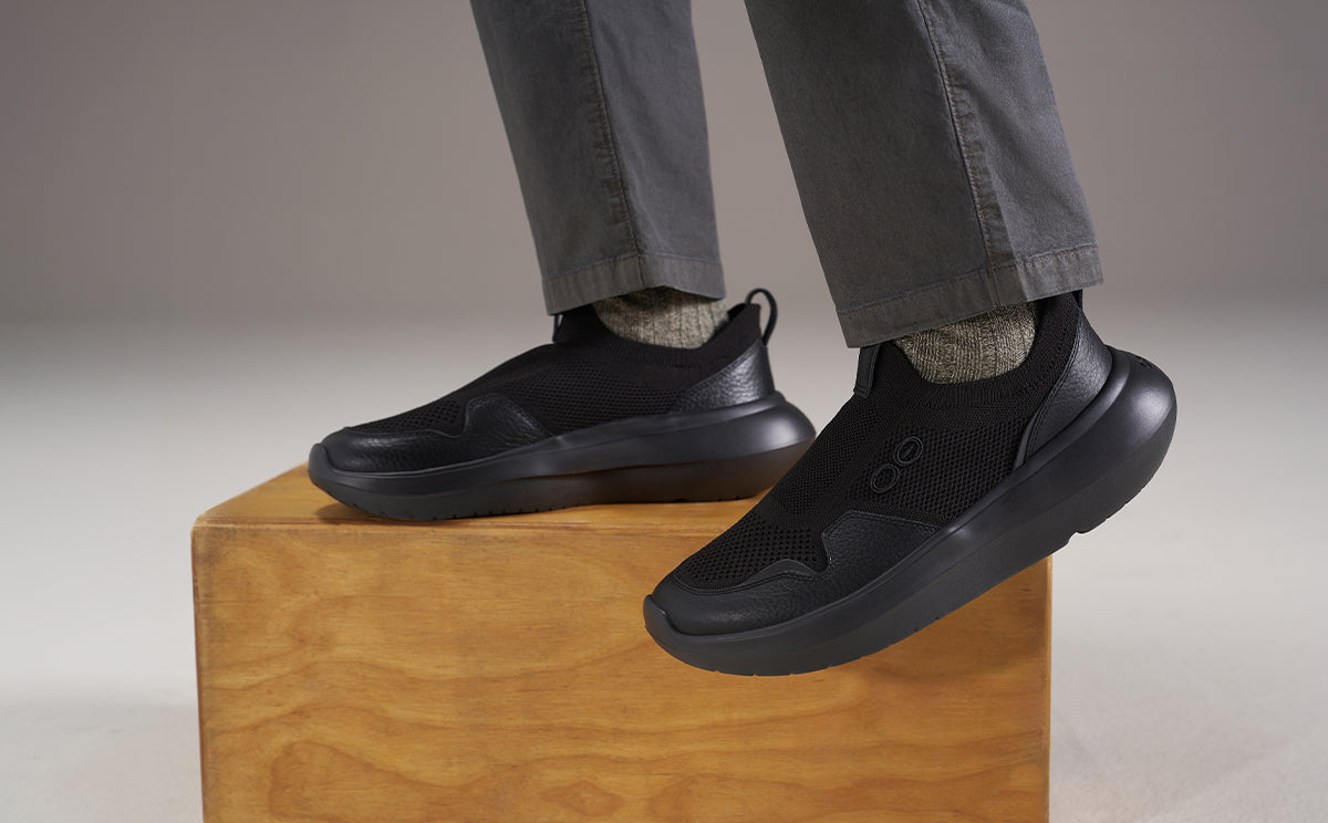OOFOS Men's Glide Sneakers - Black