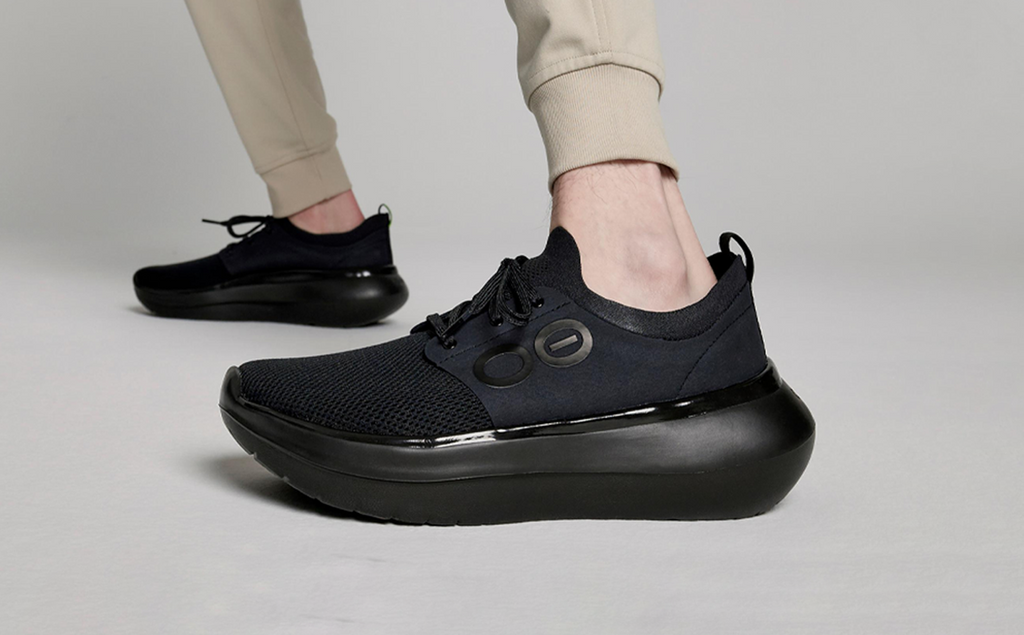 OOFOS Men's OOmy Stride Sneakers - Black