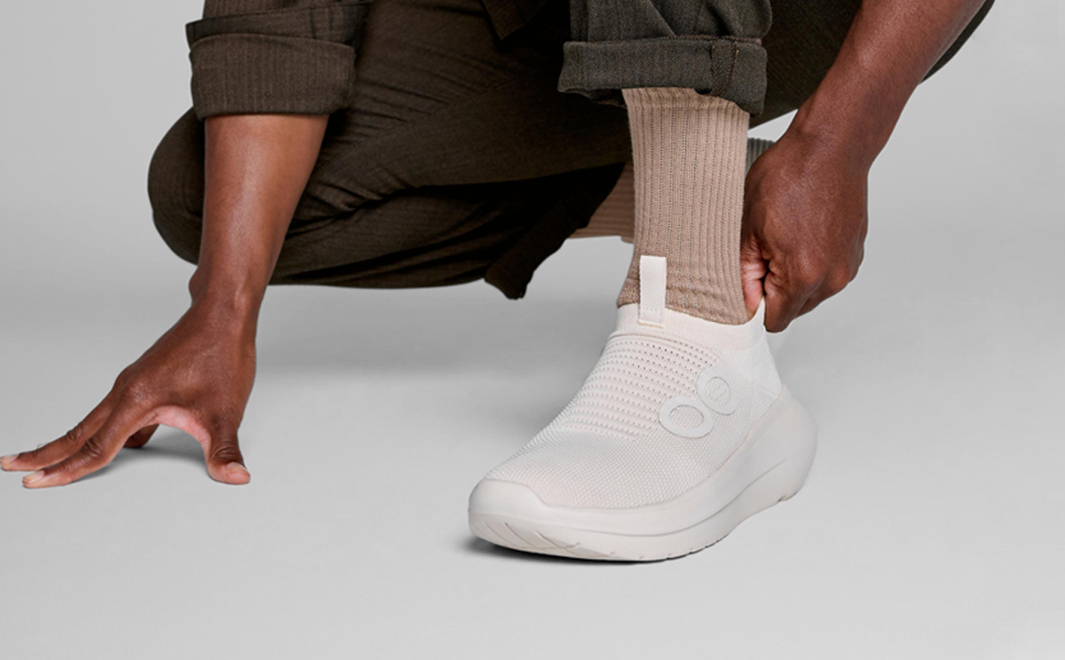 OOFOS Men's OOmy Zen Sneakers - Chalk